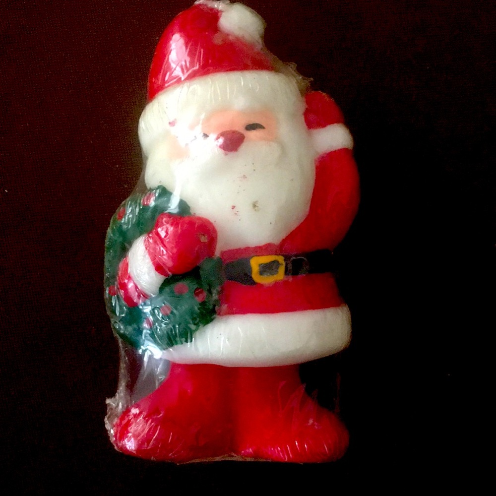 Vintage Santa Clause Candle